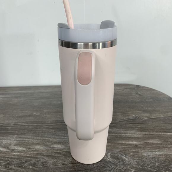 Stanley 30oz Stainless Steel Tumbler W/lid And Straw Pale Pink - Picture 6 of 14